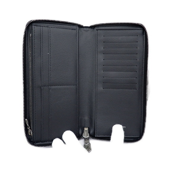 Louis Vuitton Vertical Eclipse Long Wallet Zip Black Monogram Zippy - Picture 3 of 5